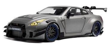 421185815 Nissan GT-R (R35) Liberty Walk Bodykit Type 2.0 2023 silver 1:18